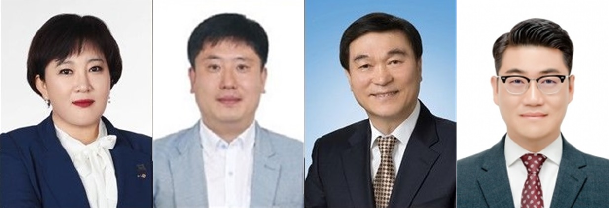사진 왼쪽부터 민주당 문지은, 신충민, 표관식 후보군. 네번째 한국당 김영래 후보는 지난 달 22일 가장 먼저 그리고 유일하게 선관위 예비후보로 등록한 상태다.
