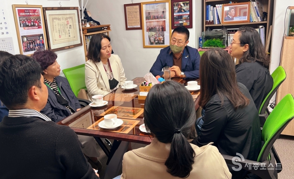 세종시사회복지협의회가 지역사회봉사단 위촉식을 개최했다.(사진=협의회 제공)